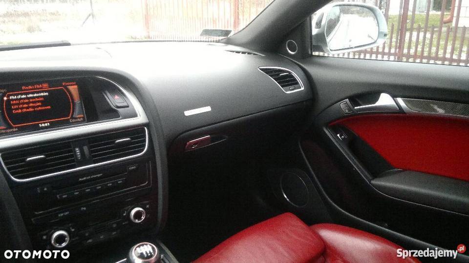 AUDI S5 MANUAL CZERWONE SKÓRY LIFTING NA NOWY manualna