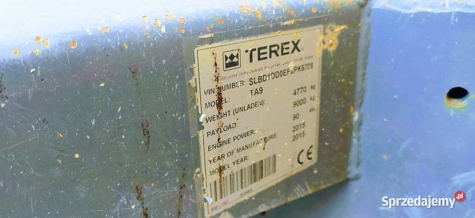 Terex TA6 PT9000 wozidło 10 ton 14ton koleba Jadowniki