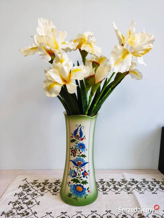 Wazon ceramiczny Lubiana w ludowym stylu Głuchołazy