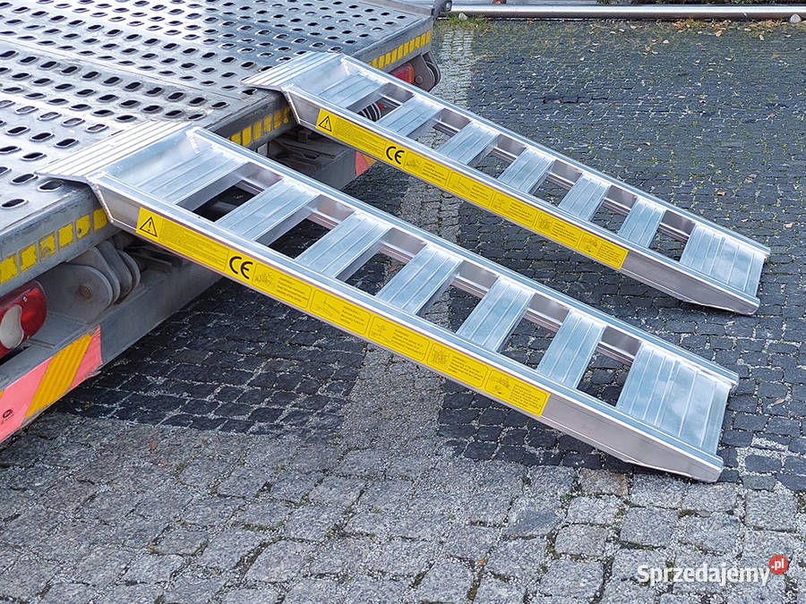Nowe lekkie najazdy aluminiowe nowa rampa Kęty