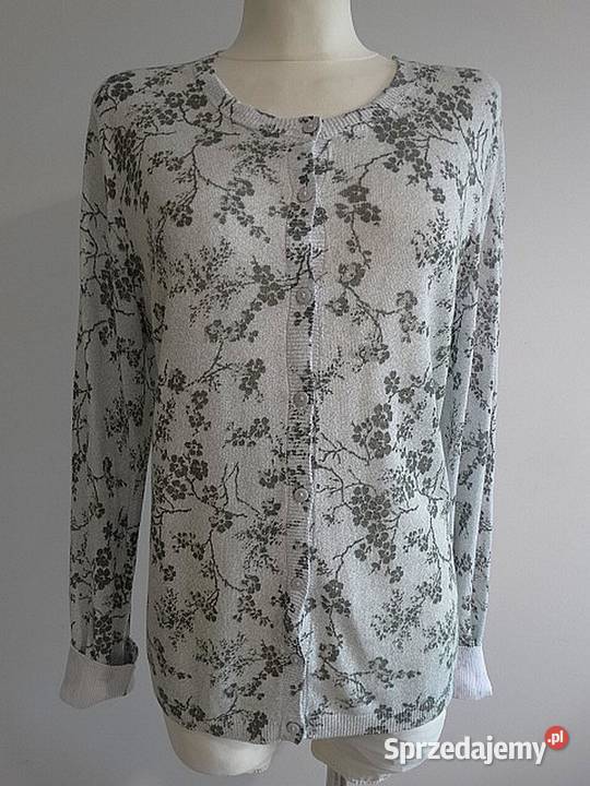 Sweter Kardigan Lniany Len Wiskoza Luksusowa Rozmiar 42(XL) Łomża sprzedam