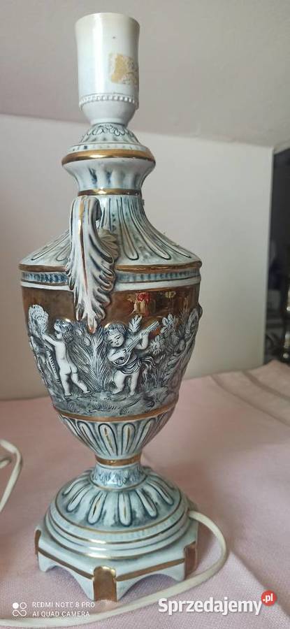 Lampa elektryczna Majolika CDIS Italy Porcelana i szkło pomorskie Gdańsk sprzedam