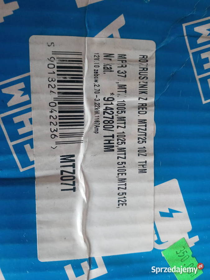 Rozrusznik z reduktorem MTZ T25