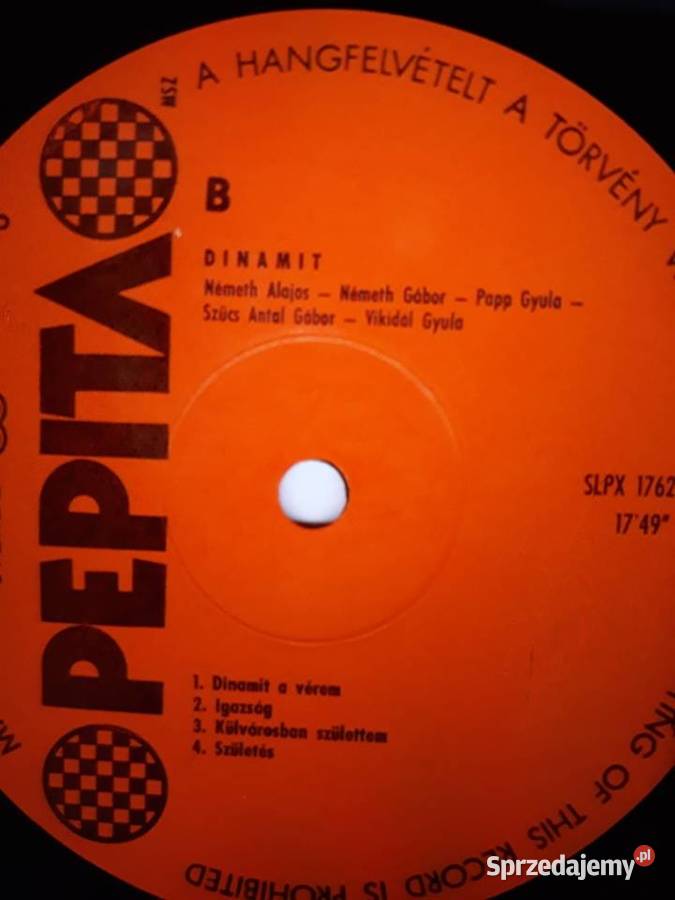 Archiwum węgierskiego rocka DINAMIT Dinamit 1980 Rzeszów