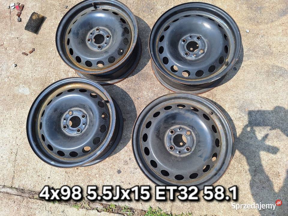 Felgi stalowe 4x98 55Jx15 ET32 FIAT 500e Albea Choceń