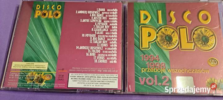 DISCO POLO vol2 Voyager Venus Bobi Alias 1998 CD Kraków
