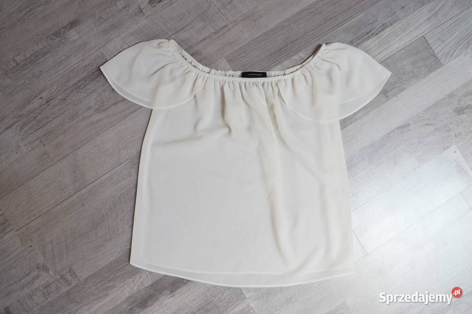Atmosphere kremowa bluzka hiszpanka koszulka S Bluzki i koszule kujawsko-pomorskie Toruń sprzedam