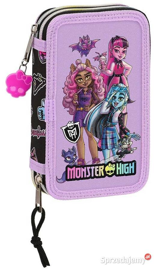 Piórnik Monster High z Wyposażeniem 2 Komory Mogilany