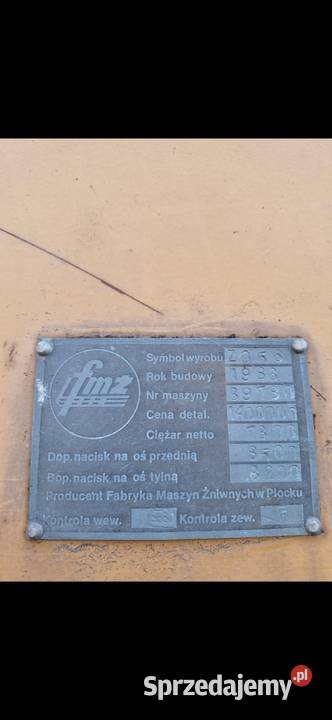 Sprzedam kombajn bizona z056 z roku 1983 Maćkowice sprzedam