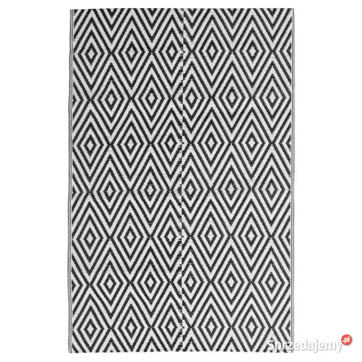 Dywan zewnętrzny czarny 140 x 200 PP WM317016 Warszawa
