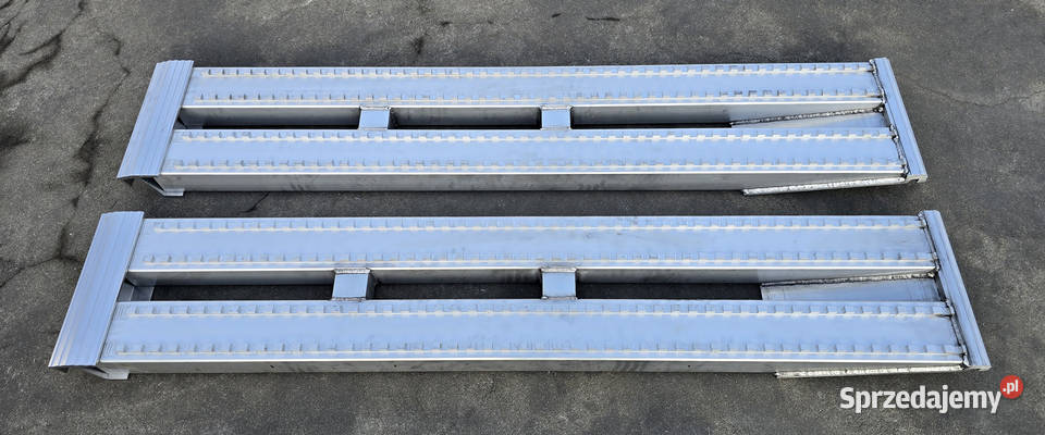 Najazdy aluminiowe 6 ton 2400x380x90mm mocowanie Lubanie