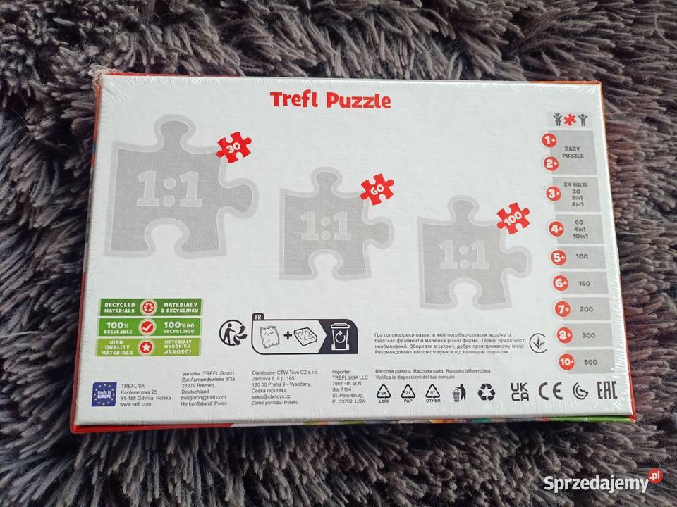 Puzzle Trefl 30 elementów Przyjaźń w kociej Puzzle mazowieckie Płock sprzedam