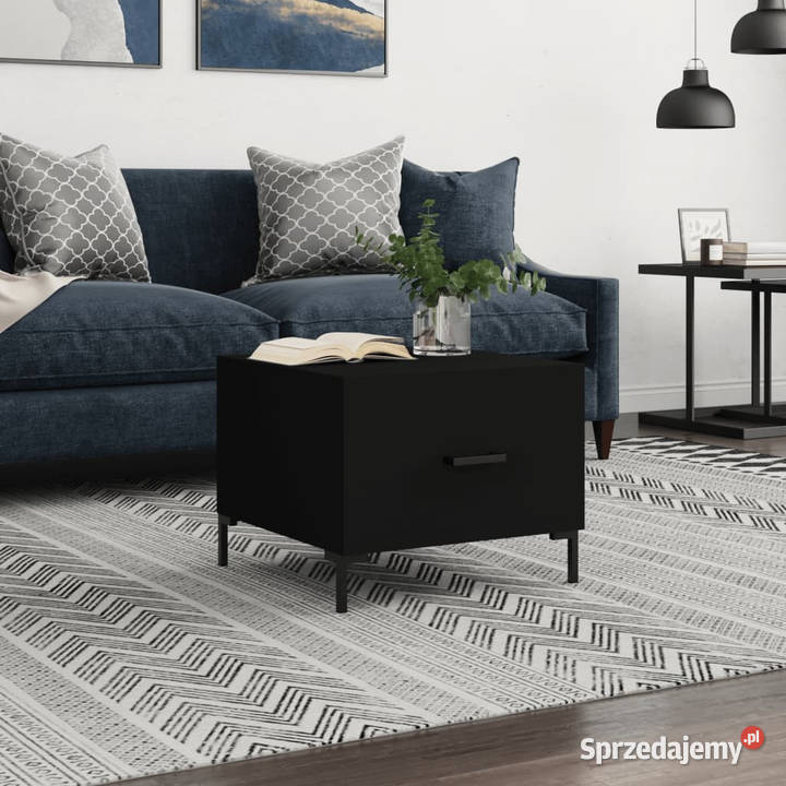 Stolik kawowy czarny 50x50x40 materiał Meble Warszawa sprzedam