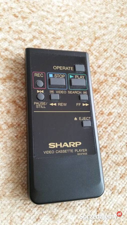 Oryginalny pilot VCR firmy SHARP (Model: G0379GE)