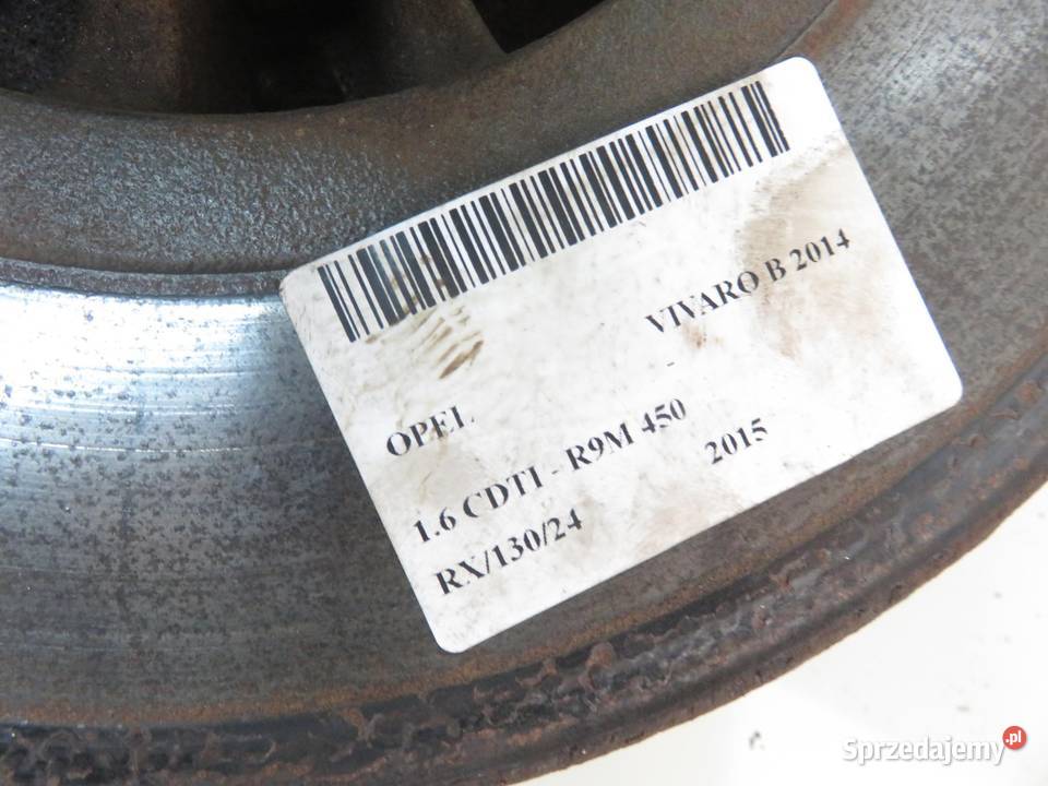 PIASTA TYLNA PRAWA OPEL VIVARO B 2014 16 CDTI Piasty i łożyska kół