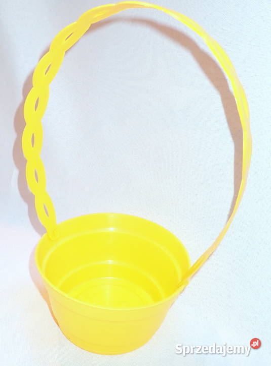 Koszyk żółty Franek 15 z uchem 60 do stroików Siewierz