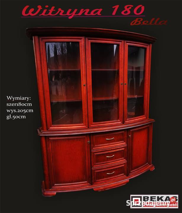 Gięte Fronty Witryna FALA 180 Bella Czereśnia Czerwionka-Leszczyny