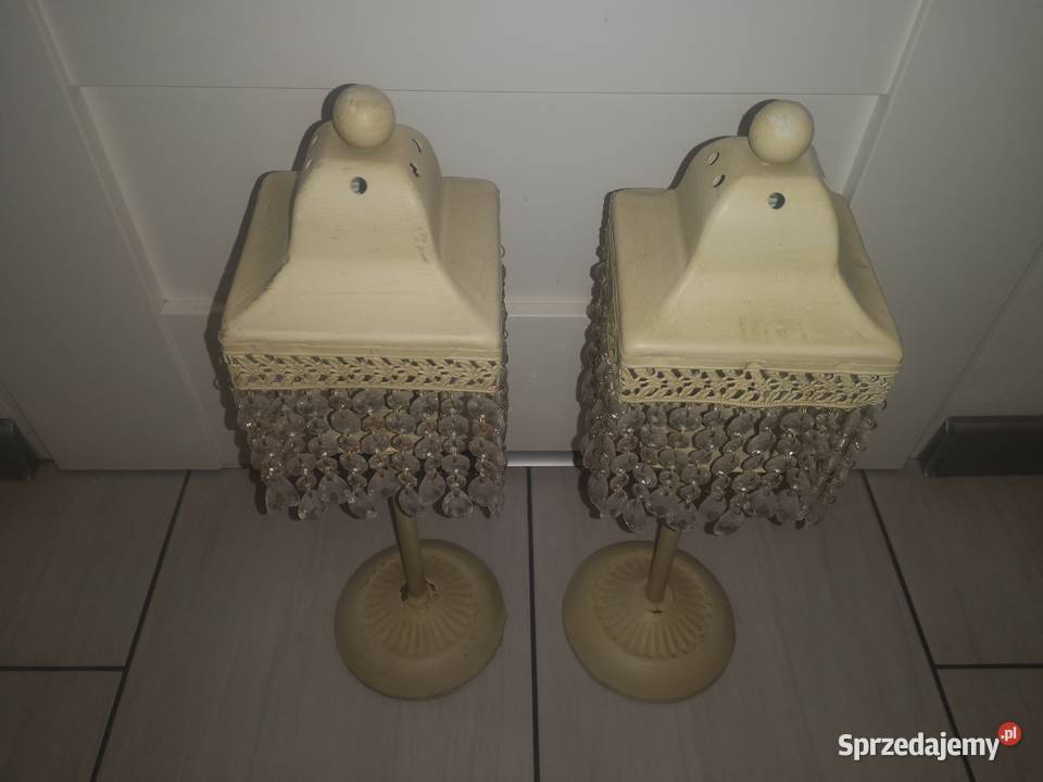 2 lampiony świeczniki Aleksandrów Łódzki