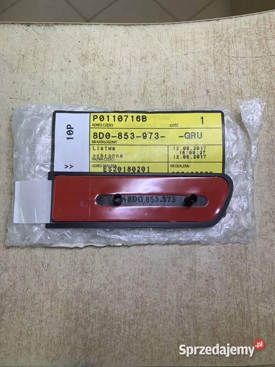 LISTWA BŁOTNIKA LEWY PRZÓD AUDI A4 B5 8D0853973 pomorskie Starogard Gdański
