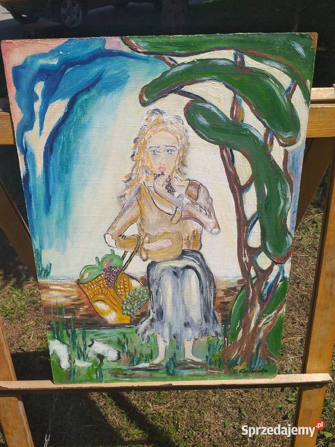 Obraz olejne na płycie pilśniowej w ramie bez Tarnów