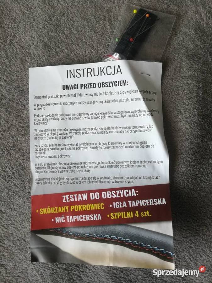 Skóra perforowana do obszycia kierownicy