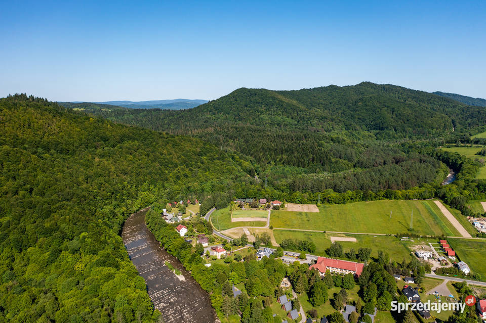 Działka rzeką Bieszczady Bukowiec gmina Solina