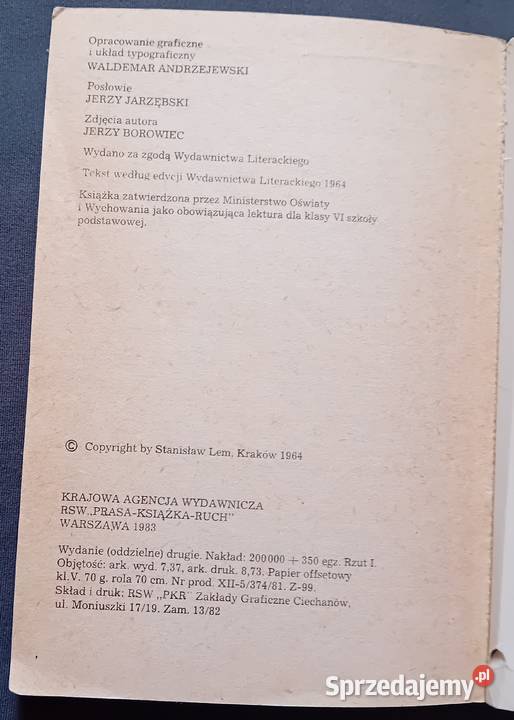 Stanisław Lem Bajki robotów KAW 1983 r Wydanie Antykwariat Koźminek sprzedam