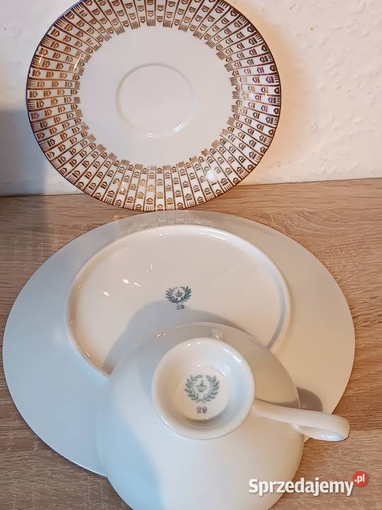 Porcelanowe sygnowane filiżanki Gorlice