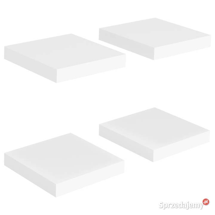 Półki ścienne 4 białe 23 x 235 x 38 MDF WM323804 Warszawa sprzedam