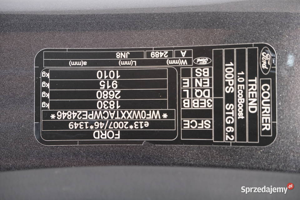 FORD TRANSIT COURIER 2023 99800 ccm 100 mazowieckie Warszawa