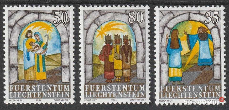 LIECHTENSTEIN BOŻE NARODZENIE 1984 CZYSTE Łódź