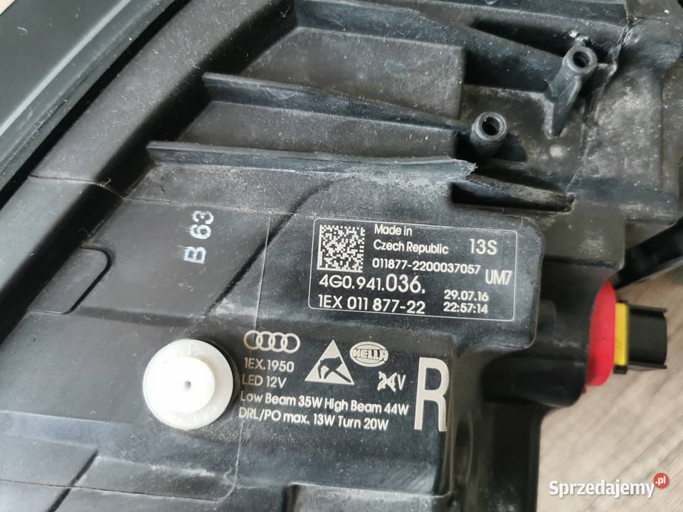 LAMPA PRAWA REFLEKTOR PRAWY FULL LED AUDI A6 RS6 Świerzawa sprzedam