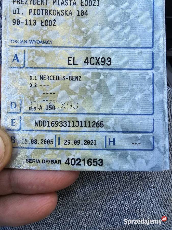 Mercedes a150 2005r 15benzyna Klasa A Emilia
