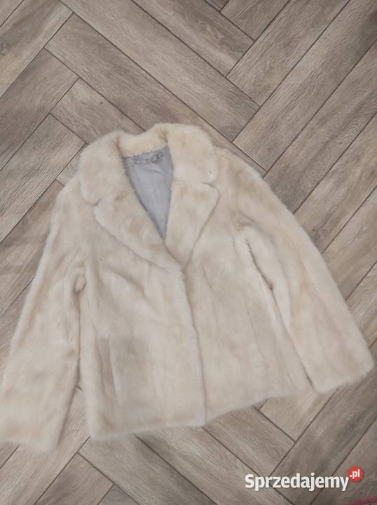 Futro naturalne z norki szampański XS s m śląskie Gliwice sprzedam