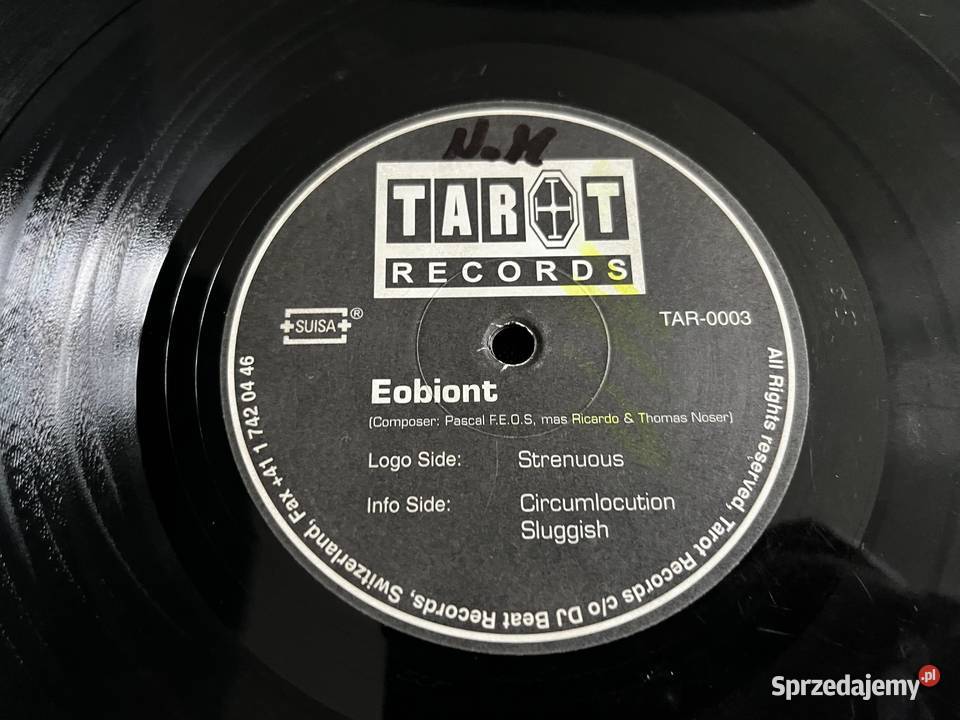 Eobiont Strenuous Techno 1 płyta Płyty i kasety Błażejowice