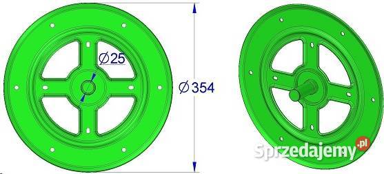 Tarcza zgarniacza fi 355 Kobylnica