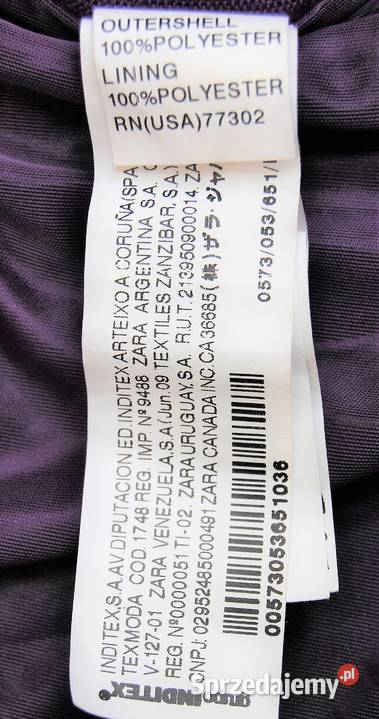 Sukienka wieczorowa Zara 38 M fiolet zamki Spódnice i sukienki lubelskie Lublin
