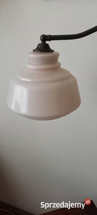 Drewniana lampa podłogowa ze stolikiem ruchome Skierniewice sprzedam