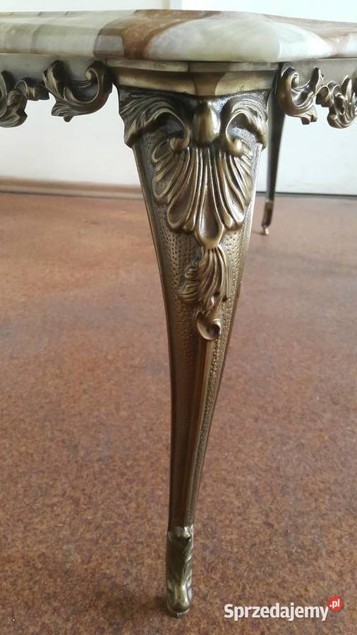 ANTYK STOLIK KAWOWY Z MARMUROWYM BLATEM sprzedam