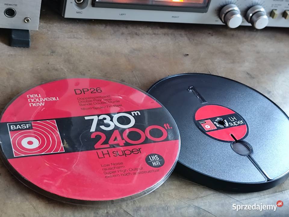 taśma szpulowa BASF DP26 LH Super 730m Magnetofony
