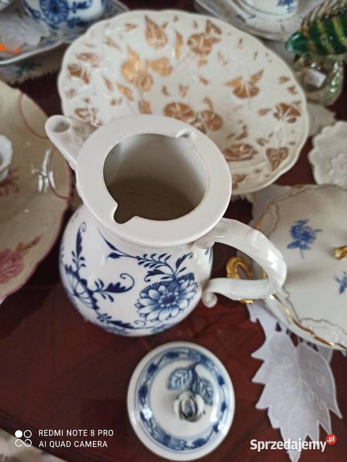 Dzbanek Meissen Miśnia Wzór cebulowy Gdańsk