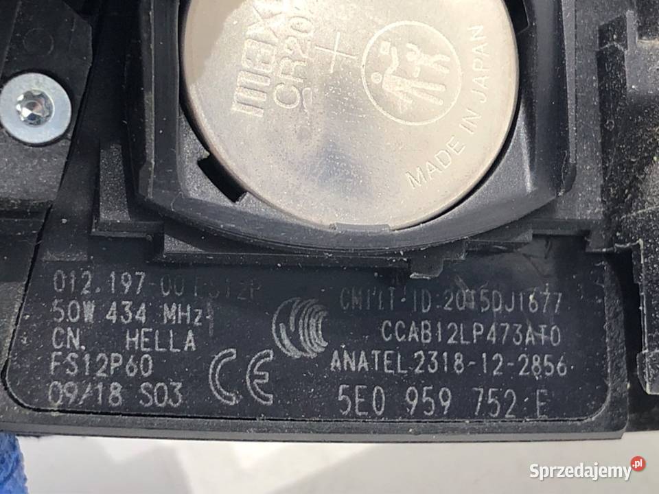 KLUCZYK PILOT SKODA OCTAVIA III 5E0959752E PILOT sprzedam