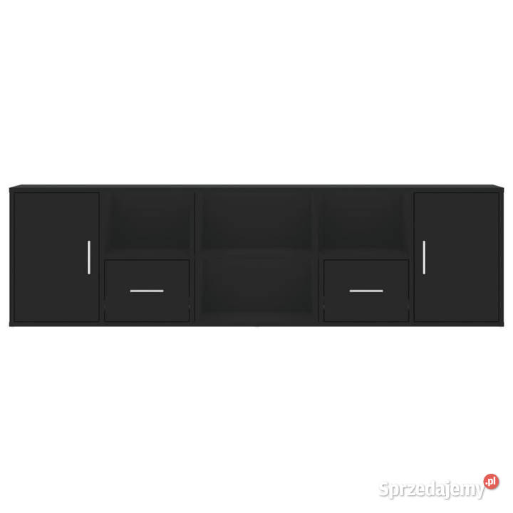 Szafka narożna czarna 160x40x45 materiał Warszawa