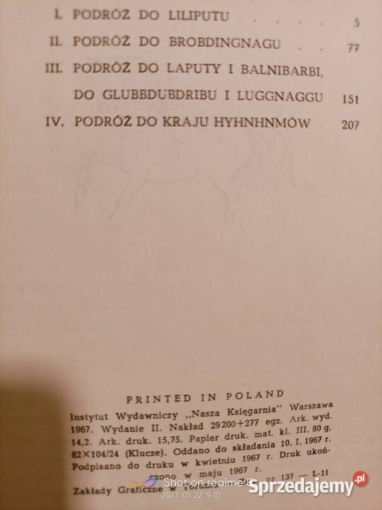 Podróże Guliwera Swift książki prezenty unikat twarda Warszawa