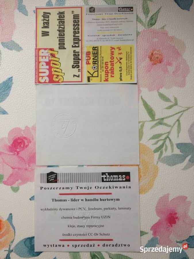 1165 Bilety Pogoni Szczecib 2000 R Szczecin