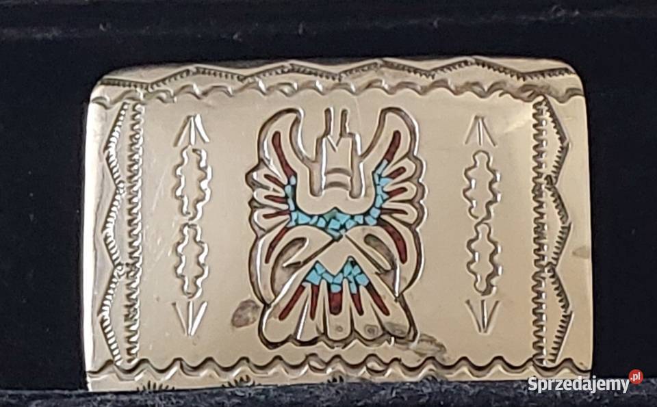 Klamra Navajo srebrna ręcznie robiona WCBNative Białystok sprzedam