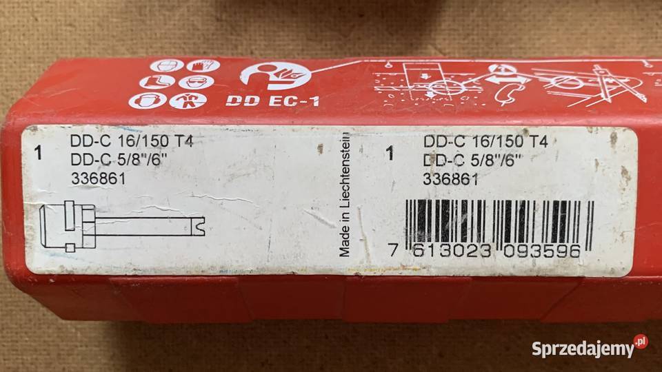 HILTI DDC 16150 T4 Wiertło Diamentowe Pozostałe Zgorzelec