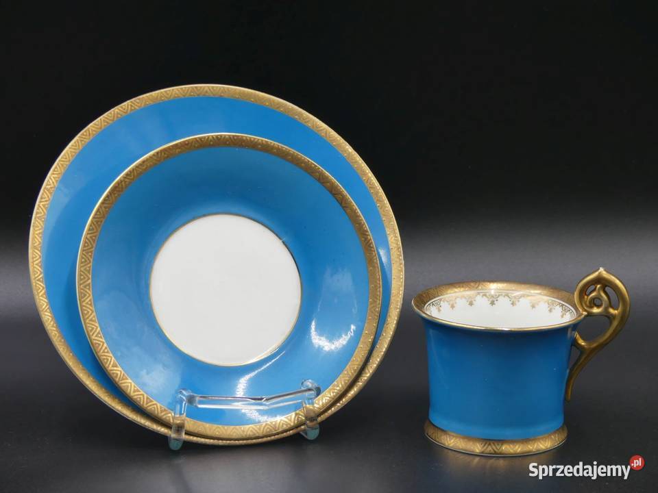 Zjawiskowe trio Miśnia Meissen Carl Teichert Poznań