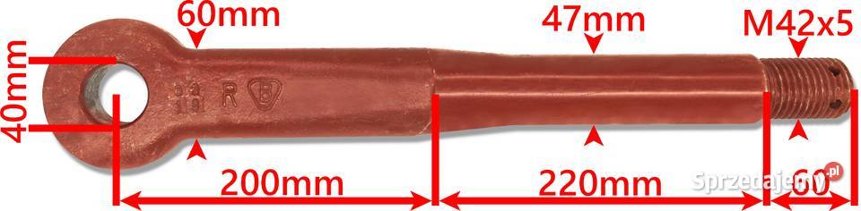 UCHO DYSZLA STOŻKOWE FI 40mm Do Przyczepy HL HW Solec Kujawski