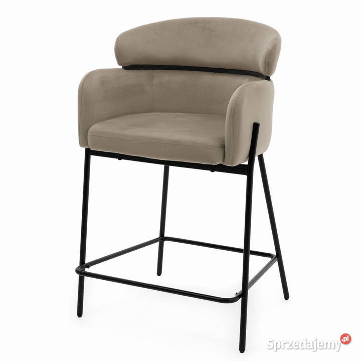 Hoker Tapicerowany Bolzano Ciemnobeżowy Wysyłka